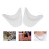 1 Pair Ballet Toe Dance Shoes Pad, Silicone Soft Ballet Pointe Dance Shoes Pads Foot Care Dancing Toe Protector (White with Holes) view 2