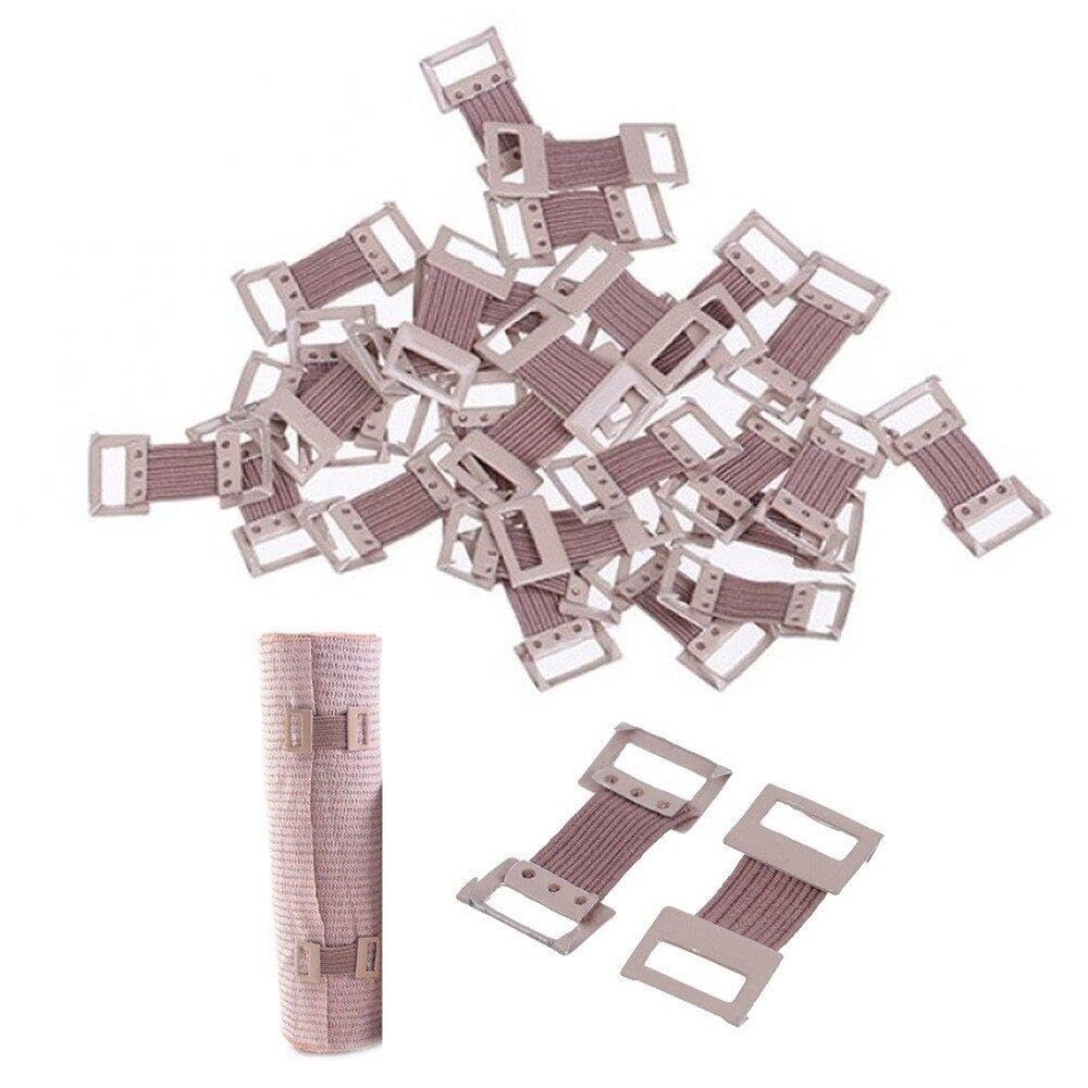 30 Pcs Elastic Bandage Clips Bandage Wrap Clips Stretch Metal Clips Replaceable Wrap Clips for Various Bandages for Home