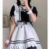 Bestgift Maid Outfit Lolita Cute Maid Uniform Cosplay Wine red 4XL view 3