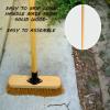 10 Sweeping Brush Indoor Soft Broom with Wooden Handle Coco Bristles Indoor Floor Broom with Durable Support Bracket Cleaning Brush for Easy Swiping Dust And Wisp Floors (PACK OF 2) view 4