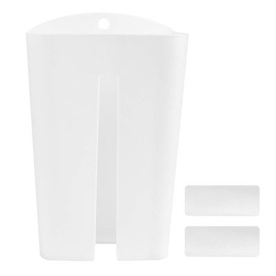 MINGZHE Wall Mounted Garbage Trash Bag Storage Holder Tissue Dispenser Container Organizer Trash Bag Dispenser Trash Bag Organizer Garbage Bag Storage Dispenser for Kitchen Decor(White)