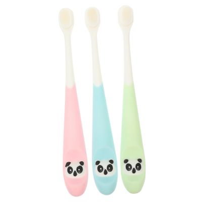 MAGICLULU 3pcs Boys and Girls Travel Toothbrush Soft Silicone Ergonomic Handle Boy Girl Cleaning Tool for Age Daily Use Random Color