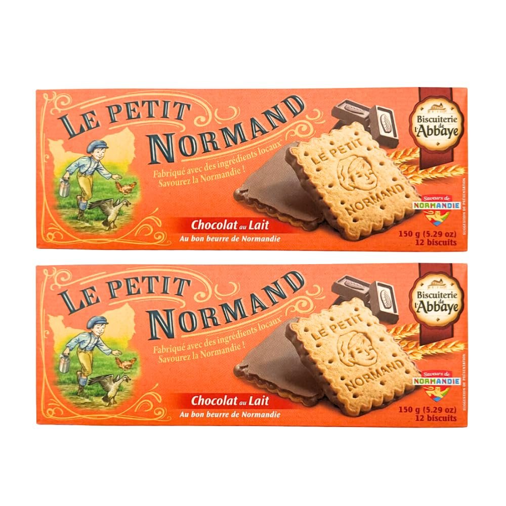 Biscuiterie De L'Abbaye Petit Normand Milk Chocolate 150g x 2