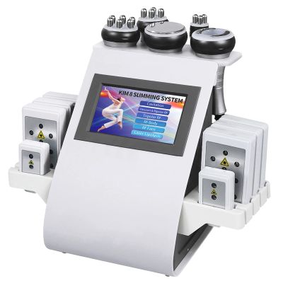 9 in 1 Beauty Machine Body Massage Machine, Professional Skin Lift Radio Frequency Massager Multipolar Vacuum Reduction Device for Arm Waist Thigh Hip Leg