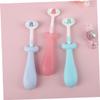 Mikinona 3pcs Boys and Girls Soft Bristles Toothbrush Cute Anti- Handle Gentle Manual Toothbrushes for Boy Girl for Thorough Cleaning for Boys and Girls view 4