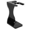 Acrylic Shaving Brush Stand Black Shaving Brush and Razors Holder Beard Grooming Brush Holder Beard Clipper Brush Base Stand for Home Travel view 1