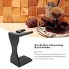 Acrylic Shaving Brush Stand Black Shaving Brush and Razors Holder Beard Grooming Brush Holder Beard Clipper Brush Base Stand for Home Travel view 3