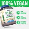 Applied Nutrition Plant Protein Powder  Critical Plant Vegan Protein Shake with SOYA, Pea, Brown Rice Proteins & Essential Amino Acids - Dairy-Free Gym Supplement (1.8kg - 60 Servings) (Vanilla) view 3