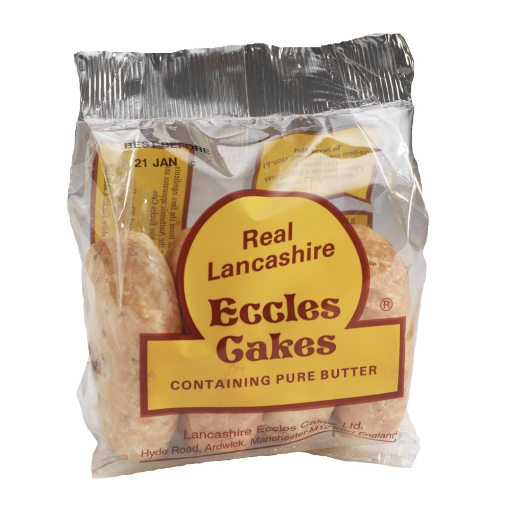 Real Lancashire Eccles Cakes 200g (4 x 4 Packs | 16 Eccles Cakes)