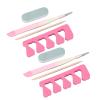 Straight Tip Nail Tweezers Straight Nail Tweezers Manicure Nipper Clipper Nail Tools Precision Nail Art Tool Set with Tweezers, Finger Separator for Easy Nail Art view 2