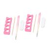 Straight Tip Nail Tweezers Straight Nail Tweezers Manicure Nipper Clipper Nail Tools Precision Nail Art Tool Set with Tweezers, Finger Separator for Easy Nail Art view 3