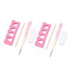Straight Tip Nail Tweezers Straight Nail Tweezers Manicure Nipper Clipper Nail Tools Precision Nail Art Tool Set with Tweezers, Finger Separator for Easy Nail Art view 4