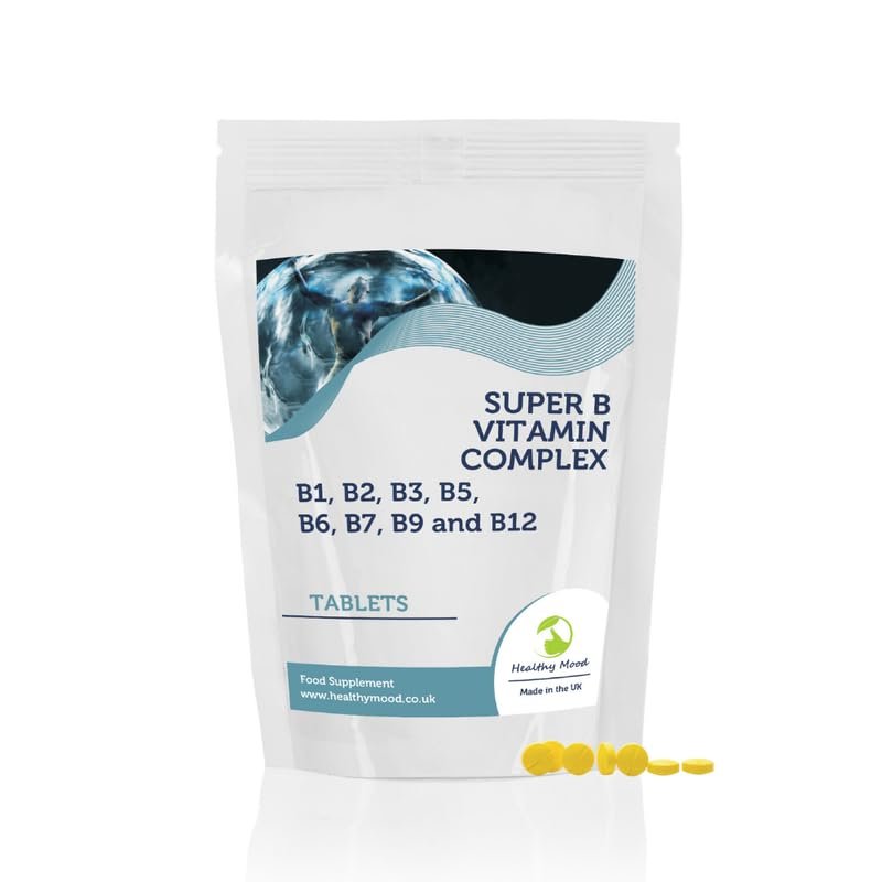 B Vitamins Super B Mulitvitamin Complex Complex 120 Tablets B1 B2 B3 B5 B6 B7 B9 B12
