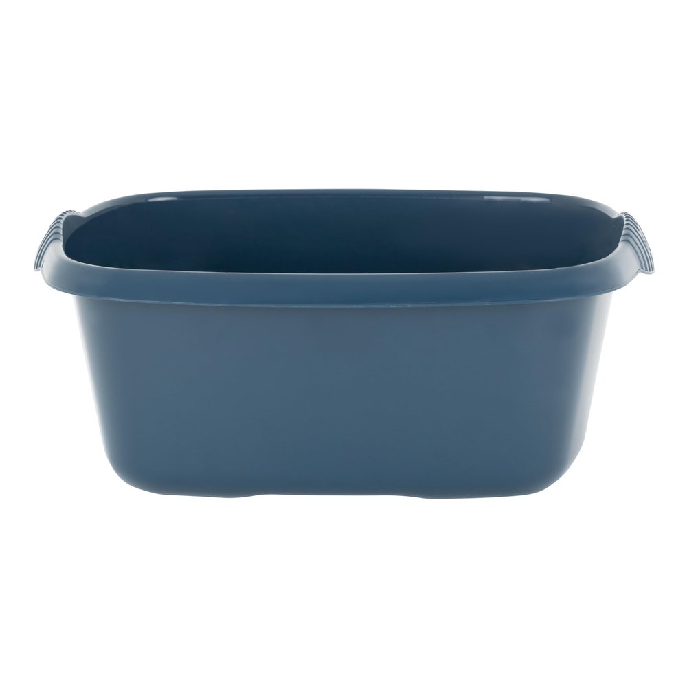 1 x Plastic 12L Litre Navy Rectangular Washing Up Bowl Sink Tidy Organizer 39 CM Multipurpose Basin Mixing Washing Up Bowl Cleaning Tub Ideal for Home Sinks Kitchen Camping Caravans Motorhomes