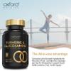 7-in-1 Turmeric and Black Pepper Capsules w/Glucosamine and Chondroitin High Strength | Made in The UK | High Absorption Tumeric Supplement | Glucosamine Sulphate & Turmeric Tablets | 120 Capsules view 3
