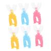 FOYTOKI 6pcs Children's U-Shaped Toothbrush Set Soft Silicone Brush Heads 360 Manual Teeth Cleaning Tool for Kids Boys and Girls Oral Care view 1