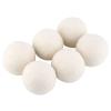 6Pcs 6cm Wool Balls Water Absorption Eliminates Static, Reduce Drying Time, Replacement for Dryer Sheets view 1