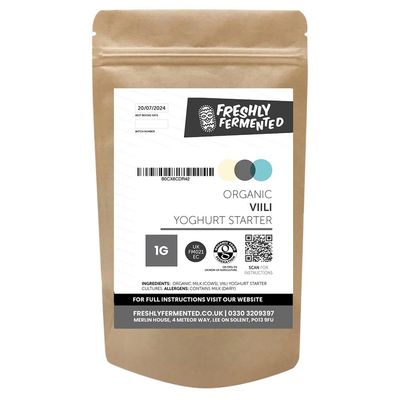 Freshly Fermented - Organic Certified Freeze Dried Yoghurt Starter Culture, Viili