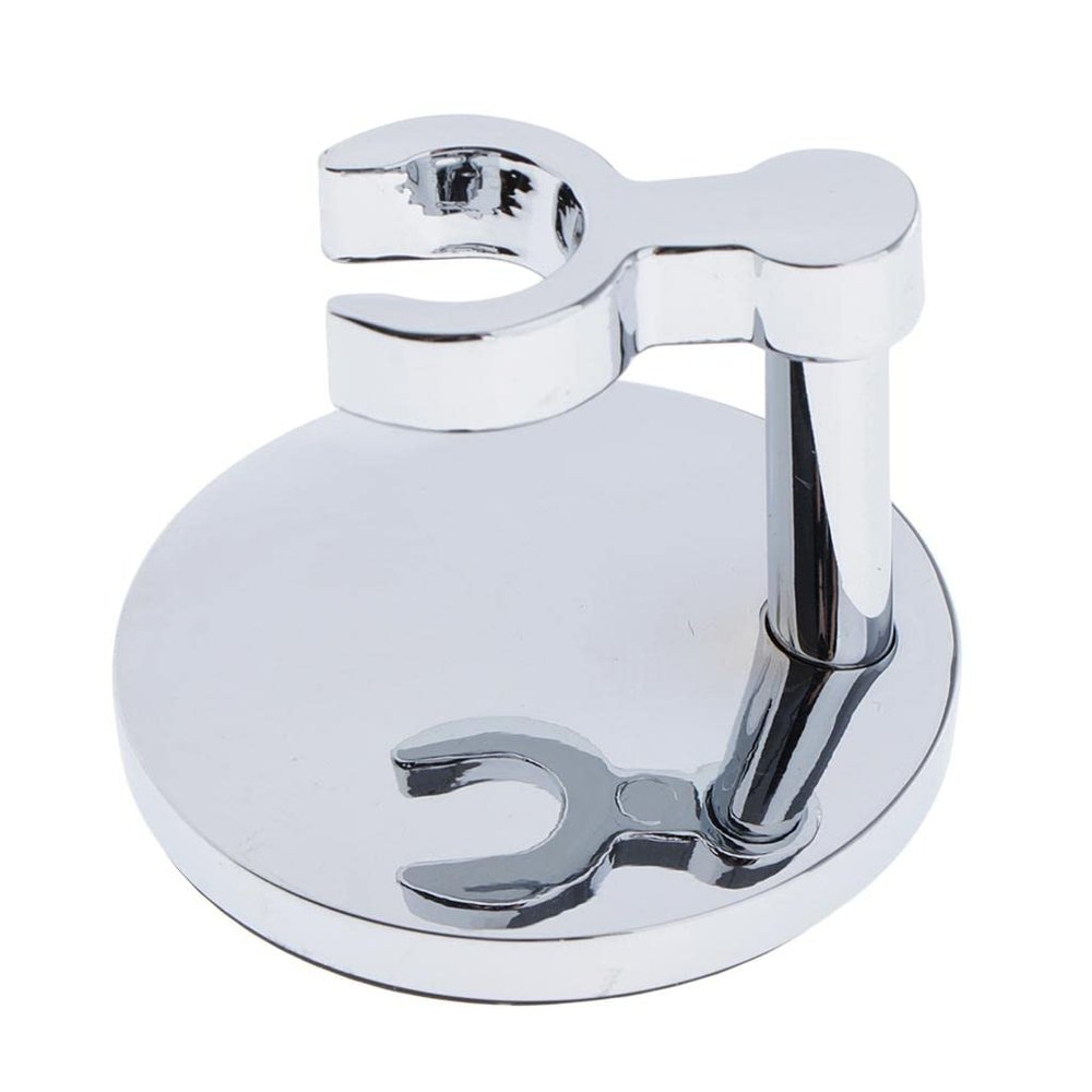 Amagogo Stably Stainless Steel Men Double Shaving Stand Holder