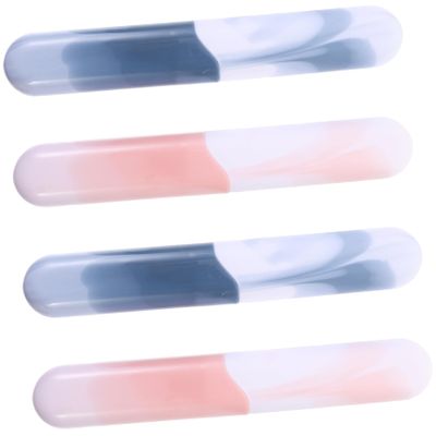 FRCOLOR 4pcs Toothbrush Travel Holder Case Portable Toothbrush Organizer Smooth Edges Buckle