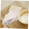 Amosfun Decorative Ceramic Soap Dish Small Soap Holder Drainage for Kitchen Bathroom White view 4