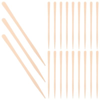 Baluue Professional Nose Hair Waxing Kit 100pcs Wooden Applicator Sticks Hair Removal Wax Sticks for Men