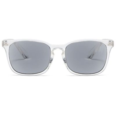 ABETOS Reading Sunglasses Tinted Sun Readers Classic Retro Eyeglasses for Women Men UV400 Protection Outdoor Reading in the Sun 1.0 1.5 2.0 2.5 3.0, Transparent+1.5