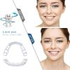 Brigtviee 2Pairs False Teeth Clip in Veneers Teeth for Upper and Lower Jaw, Snap On Dentures Silicone Fake Teeth Top Bottom, Artificial Cosmetic Fake Tooth,for Instant & Confidence Smile with box view 2