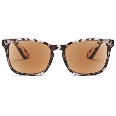 ABETOS Reading Sunglasses Tinted Sun Readers Classic Retro Eyeglasses for Women Men UV400 Protection Outdoor Reading in the Sun 1.0 1.5 2.0 2.5 3.0, Leopard+1.0