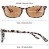 ABETOS Reading Sunglasses Tinted Sun Readers Classic Retro Eyeglasses for Women Men UV400 Protection Outdoor Reading in the Sun 1.0 1.5 2.0 2.5 3.0, Leopard+1.0 view 2