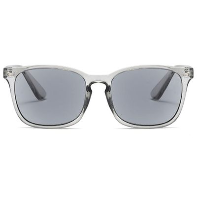 ABETOS Reading Sunglasses Tinted Sun Readers Classic Retro Eyeglasses for Women Men UV400 Protection Outdoor Reading in the Sun 1.0 1.5 2.0 2.5 3.0, Transparent Grey+3.0