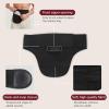 DERAYMI Ostomy Belt for Ostomy Bag Men and Women, Colostomy Bags Supplies Adjustable Ostomy Support Belt, Black, Suitable for Sports, Swimming and Outdoor Activities(L) view 3