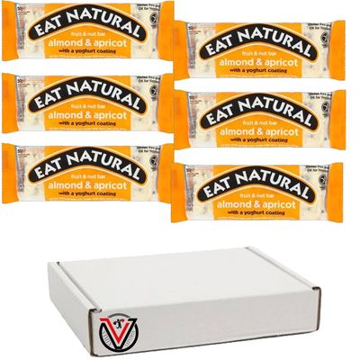 FreshCart Basics Eat-Natural Protein Packed Crunchy Nut, Fruit & Nut Bar Almond & Apricot, Fruit & Nut Bar Dark Chocolate Bar 50g (06 Bars, Fruit & Nut Bar Almond & Apricot)