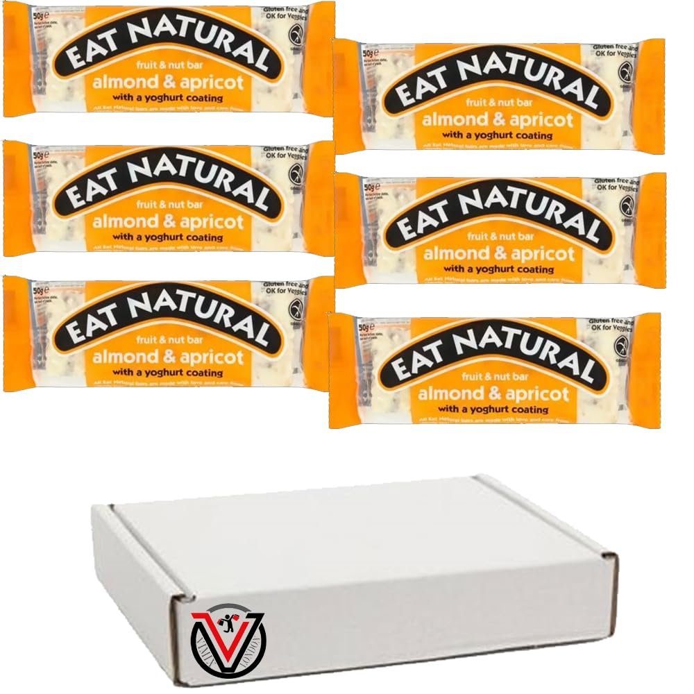FreshCart Basics Eat-Natural Protein Packed Crunchy Nut, Fruit & Nut Bar Almond & Apricot, Fruit & Nut Bar Dark Chocolate Bar 50g (06 Bars, Fruit & Nut Bar Almond & Apricot)
