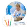 SEWOART 3pcs Boy Girl's Toothbrush Rotatable Supple Brush for Boy Girl Teeth Cleaning at Home Travel Random Color view 2