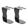 Baluue Safety Holder Stand, 2pcs Plastic Brush Holder Shaving Brush Display Stand Holder Hanger Organizer for Men Salon Barber Home view 1