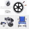 BKEKM Wheelchairs Ultra Light Portable Wheelchair with Flip Back Detachable Full Arms and Swing Away Foot Rest Folding Wheelchair for Aldults Lightweight view 4