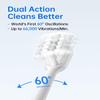 Laifen Wave Electric Toothbrush, Oscillation & Vibration Sonic Electric Toothbrush for Adults with 3 Brush Heads, IPX7 Waterproof Magnetic Rechargeable Travel Powered Toothbrush (Stainless Steel) view 2