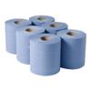 Apex Centrefeed Blue Roll, Pack of 6, 150m, 2-Ply, Embossed, Ideal for Home & Business Use view 1