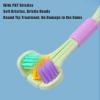 3 Sided Autisms Toothbrush, Compact Junior Toothbrush, Three Sided Autisms Sensory Toothbrush, Three Bristle Travel Toothbrush, for Adult Kid Teeth Care and Gum Care, Cleaning Each Tooth view 4