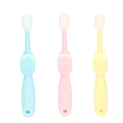 FRCOLOR 3pcs Cartoon Hippopotamus Toothbrush Set Boys and Girls Toothbrush Years Years Soft Bristles