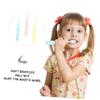 FRCOLOR 3pcs Cartoon Hippopotamus Toothbrush Set Boys and Girls Toothbrush Years Years Soft Bristles view 3