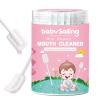 Baby Mouth Cleaner | Soft Oral Cleaning Stick,Portable Oral Tongue Gauze Gum Cleaner, Flexible Toothbrush Tongue Cleaner for Baby's Tongue, Mouth and Tooth Care view 1
