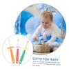 MAGICLULU 3pcs Rotatable Boys and Girls Toothbrush Boy Girl Toothbrush Supple Tooth Cleaner for Toothbrushing Random Color view 2