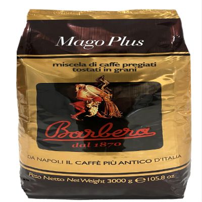 Barbera Mago Plus Coffee Beans 3 kg in Bag
