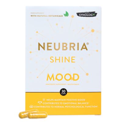NEUBRIA Shine Mood Complex Multivitamin for Adults with Ashwagandha, Rhodiola, Turmeric, Saffron, B Complex, Magnesium & Zinc - Potent Supplement for Daily Wellness 30 Capsules