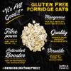 Gorilla Food Co. Gluten Free Pure Rolled Porridge Oats - 1.6kg (2 x 800g) view 3