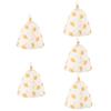 Didiseaon 5pcs Water Absorbing Reusable Sauna Hats Stylish Felt Sauna Caps for Home Bathing Use Breathable Design for Comfortable