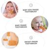FRCOLOR Cartoon Finger Toothbrush Silicone Boys and Girls Oral Care Brush Toothbrush Brush Chewable Boxed view 2