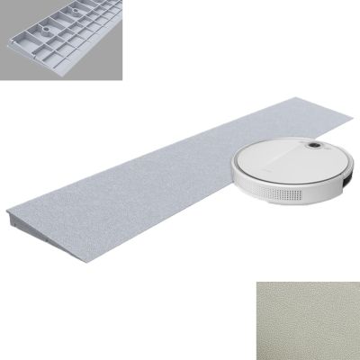 Yqyc Widen Threshold Ramp for Sweeping Robot, 3-6cm Rise Threshold Ramps, Non-Slip, Household Ramp for Doorways, Driveways, Bathroom (Color : Gr, Size : 100x4x20cm)